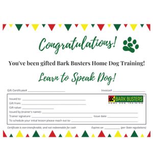 Bark Busters Gift Certificate