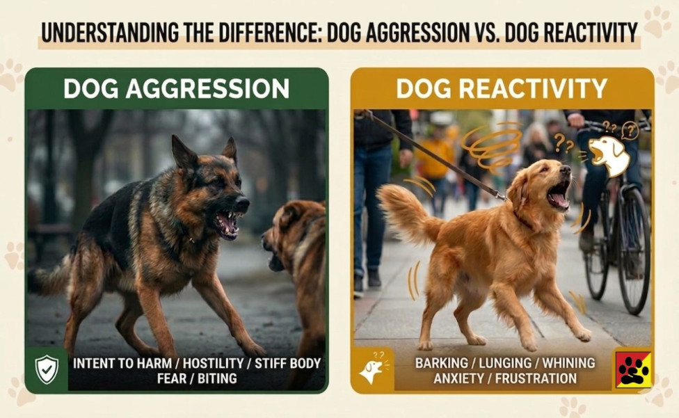 Bark Busters Southwest Orlando explains the difference between dog aggression and reactivity