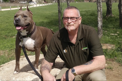 Bark Busters trainer Damon Britton