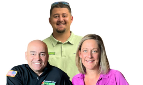 Three dog trainers in Atlanta with a Labrador